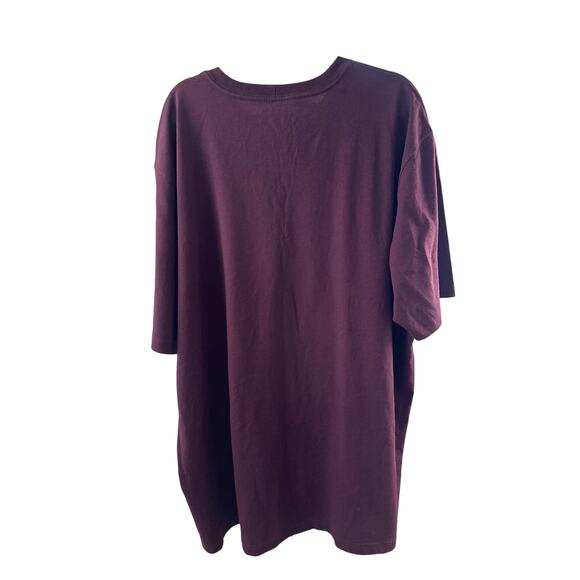 Carhartt Maroon Men’s Loose Fit Heavy Weight Short Sleeve Pocket T-Shirt 2XL - Picture 2 of 7